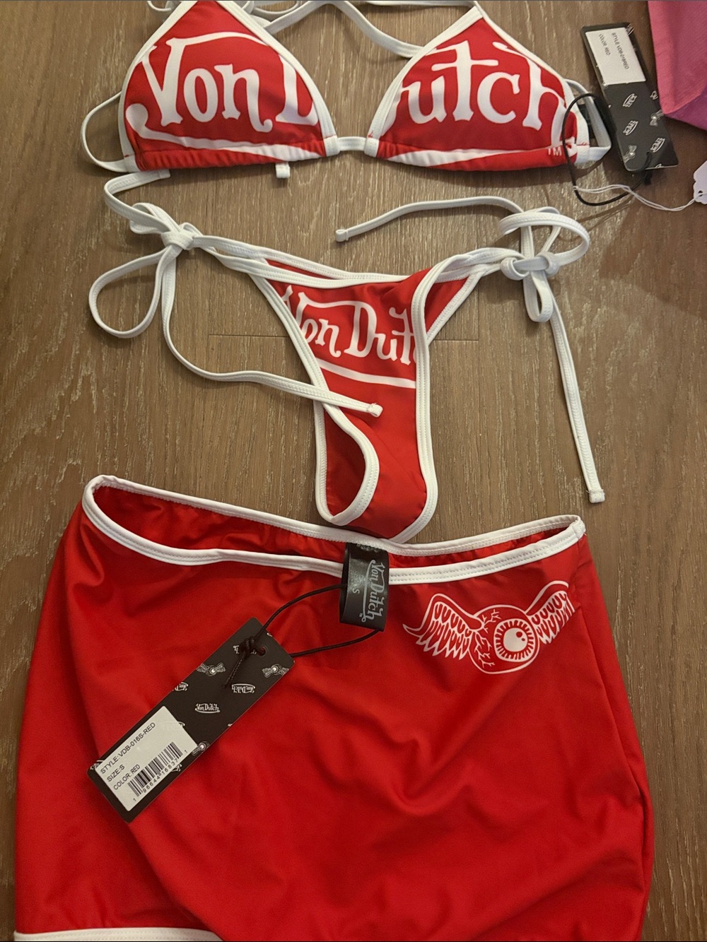Von Dutch 3 piece swim set! Small